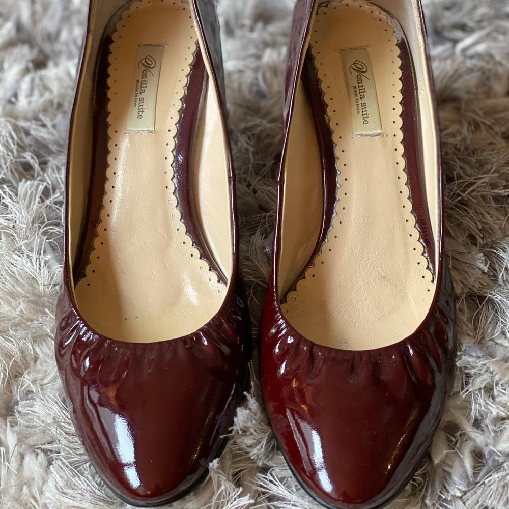 Red Patent Pumps